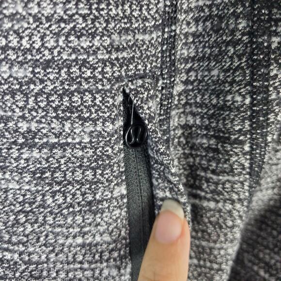 Lululemon Daily Practice Full Zip Black White Hoodie Jacket Size 8 - Picture 5 of 8